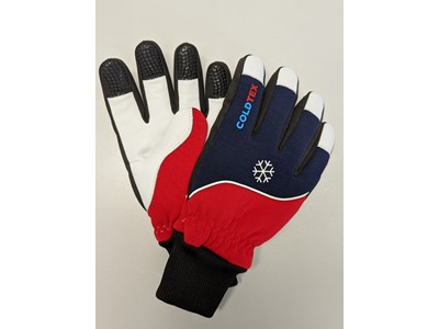 Gloves "Matterhorn", leather, thinsulate lining, with cuffs, fingertip reinforcement with silicon grip