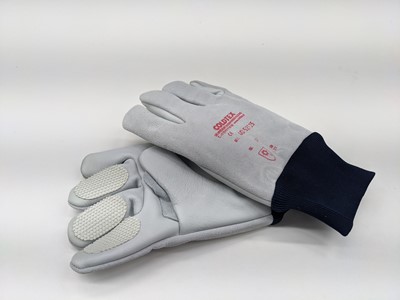 Gloves "Fieberbrunn", leather, fingertip reinforcement, with cuffs